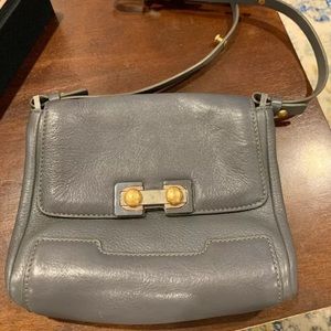 Marc by Marc Jacobs Crossbody Clutch Grey Leather